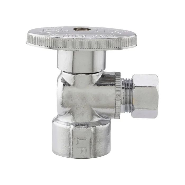 1/2 Fip X 3/8 Compression Brass Valve