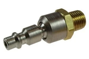 1/4” Industrial Ball Swivel Connector, 1/4” MPT 15-04BS