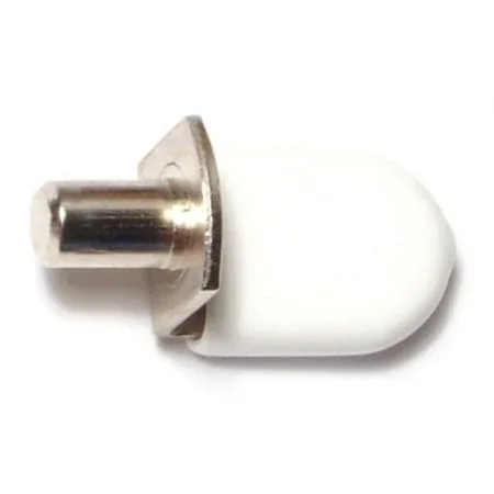 1/4 White Nickel/white Cushion Shelf Support