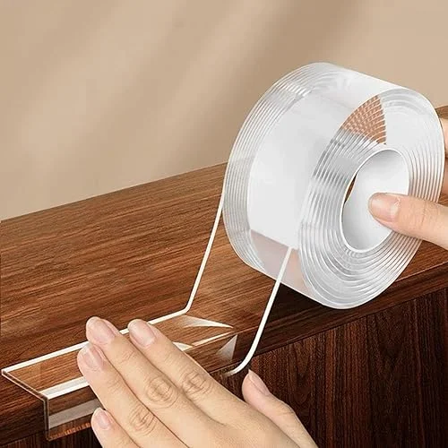 1.57 in x 9.84 FT,Clear Edge Protector Strip Sharp Edge Wrap Cover Tape,Self Adhesive Protective Bumper Guards for Cabinet Door Desk Glass Table Bed Furniture, Kitchen Countertop, Waterproof