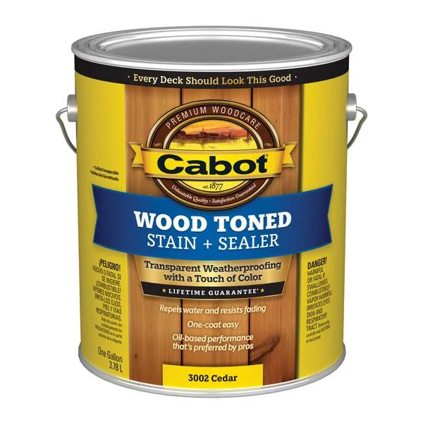 1 Gallon Cedar Wood Toned Stain + Sealer