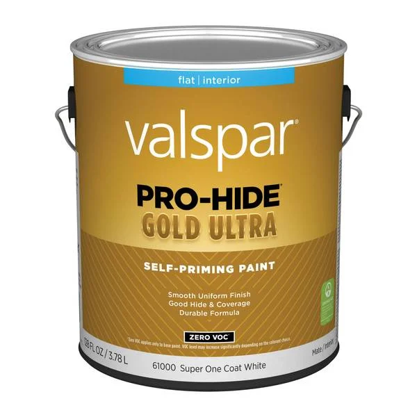 1 Gallon Super One Coat White Flat Pro-Hide Gold Ultra Interior