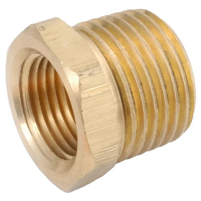 1 In. Mip In. X 3/8 In. D Fip Yellow Brass Hex Bushing