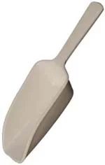 1 oz White Square Tip Scoop