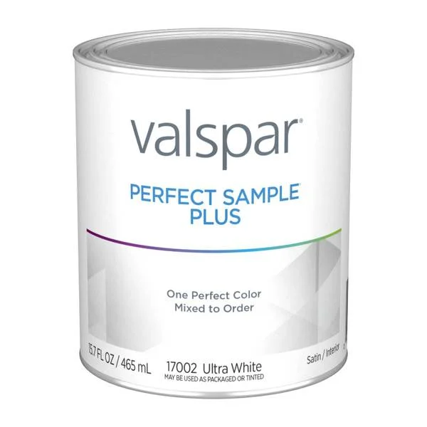 1 Pint Ultra White/Base A Satin Perfect Sample Plus Interior Latex Paint