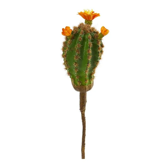 10″ Flowering Cactus Artificial Plant (Set of 12)