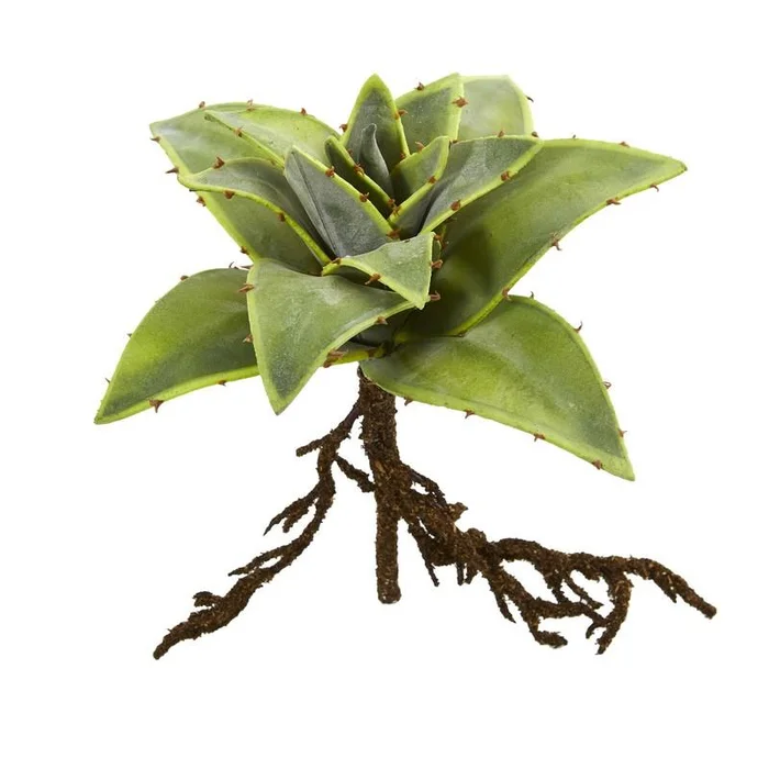 10″ Succulent Artificial Plant with Roots (Set of 3)