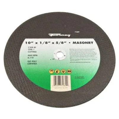 10 In. X 1/8 In. X 5/8 In. Masonry Type 1 C20r-bf Chop Saw Blade