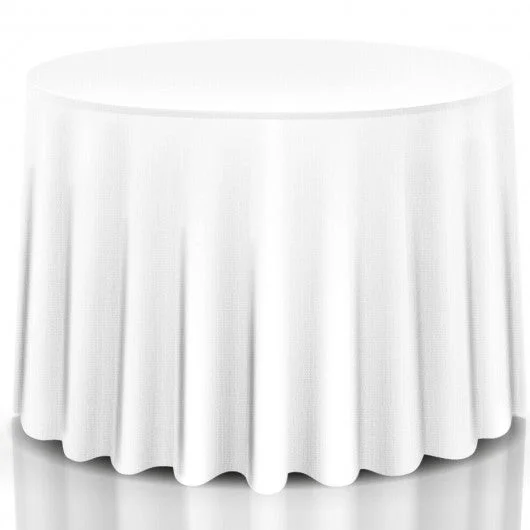 10 pcs 90″ Home Restaurant Polyester Round Tablecloth