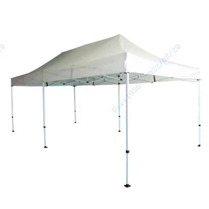 10 x 20 Ft Outdoor Pop-Up Patio Folding Canopy Tent with ONE-BUTTON SETUP