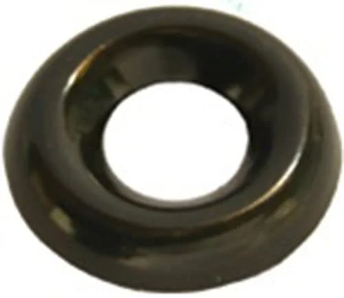 100#6 Countersunk Finish Washer Black Zinc Plated Bras