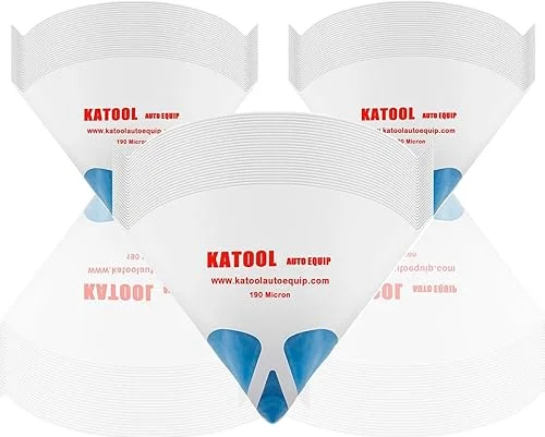 100Pcs Paint Strainers Pure Blue Fine 190 Micron Filter Nylon Mesh for Auto Paint