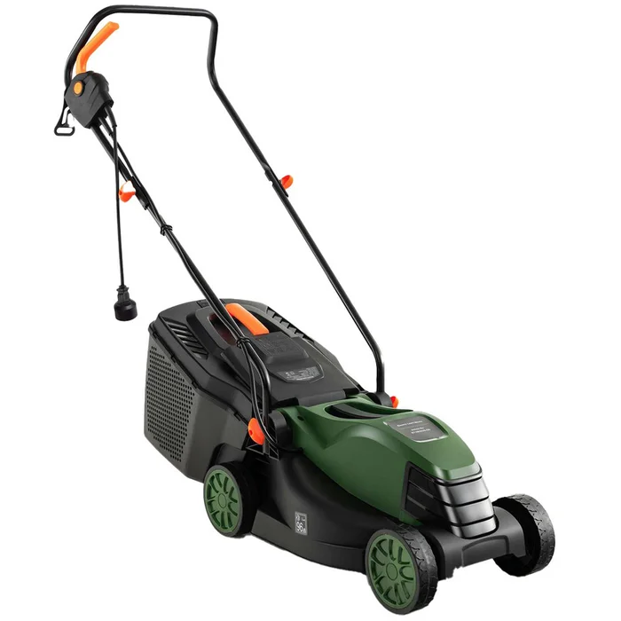 10A 13-Inch Electric Corded Lawn Mower with Collection Box