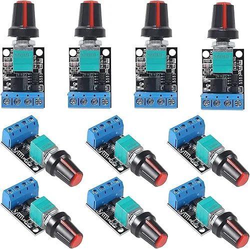 10PCS 5V 12V 10A Voltage Regulator PWM DC Motor Speed Controller Governor Stepless Speed Regulator LED Dimmer Power Controller
