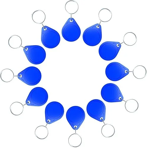 10PCS Key Fob,125KHz Access Control Card Tag Door Access Keyfob ID Card,IC/ID Card Keyfob Tag Compatible with Video Intercom System