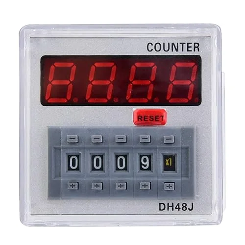 11 DH48J-A, 24V AC/DC, 220VAC(24V AC/DC) Digital Counter dh48j-a 24v/220v Digital Counter Relay led Display 1-999900 11-pin