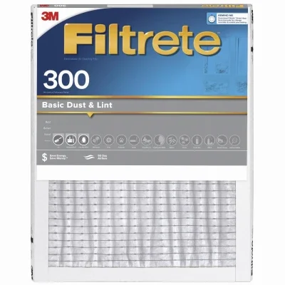 12×20 X 1 In. Basic Dust & Lint Pleated Furnace Air Filter, Gray, Mpr 300, 3 Months