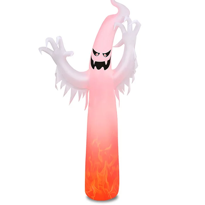 12-Foot Inflatable Ghost with Built-in LED Lights