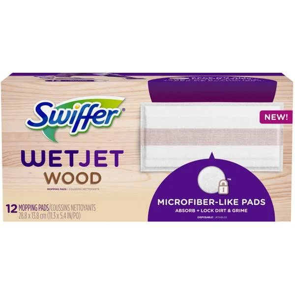 12-Pack WetJet Pad Wood