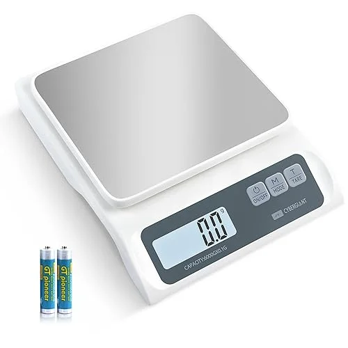 13lb/0.1g Precision Digital Food Scale – Meal Prep Kitchen Baking & Espresso Coffee – Gram Scale with Stainless Steel Platform & LCD Display