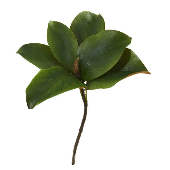 14″ Magnolia Leaf Artificial Flower (Set of 12)