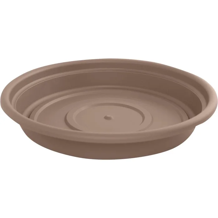 14 In. Chocolate Poly Classic Flower Pot Saucer
