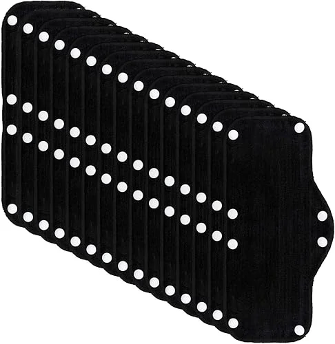 15 Pcs Hard Hat Sweatband, Cotton Hardhat Sweatbands, Reusable Hard Hat Snap on Sweat Band Liner Absorber Terry Sweatband