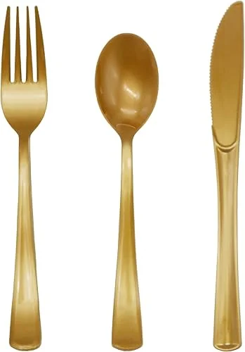 150 Pack Plastic Silverware, Pink Plastic Silverware, Pink Plastic Utensils – 50 Pink Forks, 50 Pink Knives, 50 Pink Spoons for Brithday, Wedding, Baby Shower, Bridal Showe