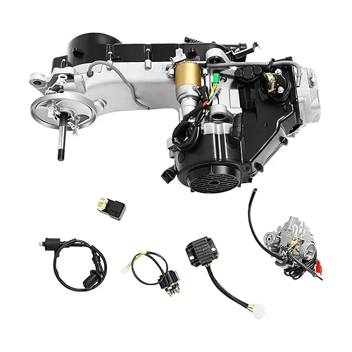 150CC 4 Stroke Engine Motor Complete Kit,GY6 Short Case 150CC Scooter ATV Moped Motor Complete Engine Set for Two-Wheeled Scooter