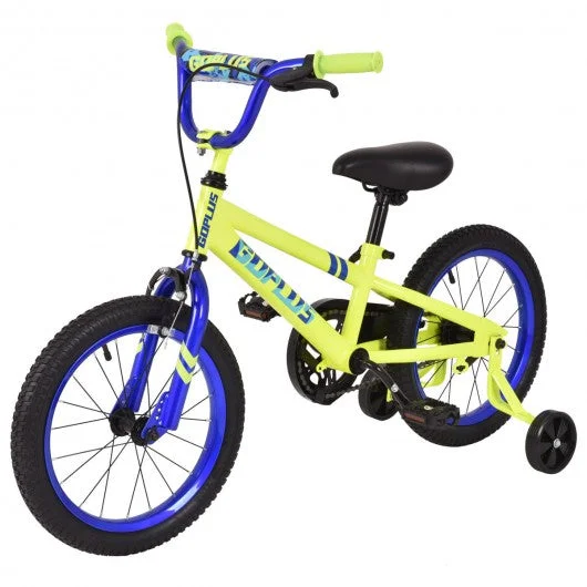 16″ Children Training Toddler Ride Wheels Bicycle-Yellow