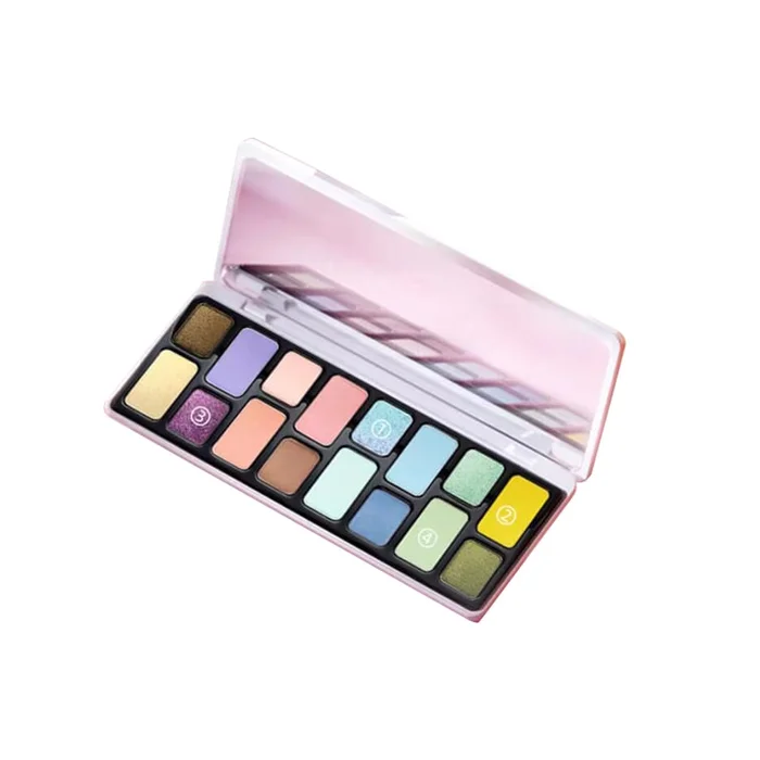 16 Color Eyeshadow Plate Hyper Color Smoky Eye Series # Impromptu – Atmosphere Light Color Plate