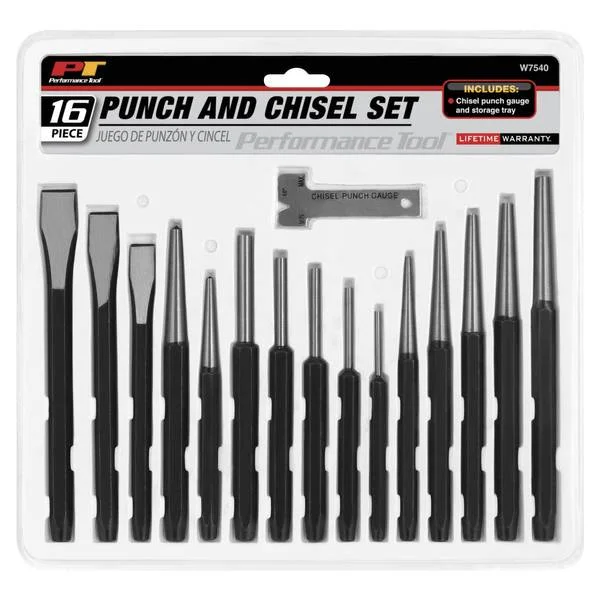 16 Piece Punch and Chisel Set