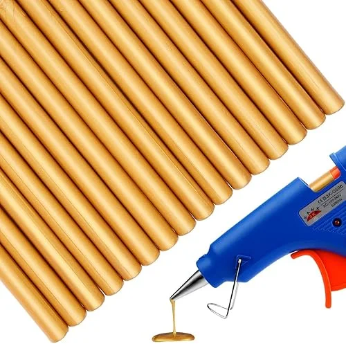 16PCS Mini Glue Gun Wax Seal Sticks for Wax Seal Stamp, Antique Bronze, Great for Wedding Invitations, Cards, Envelopes， Wine Packages