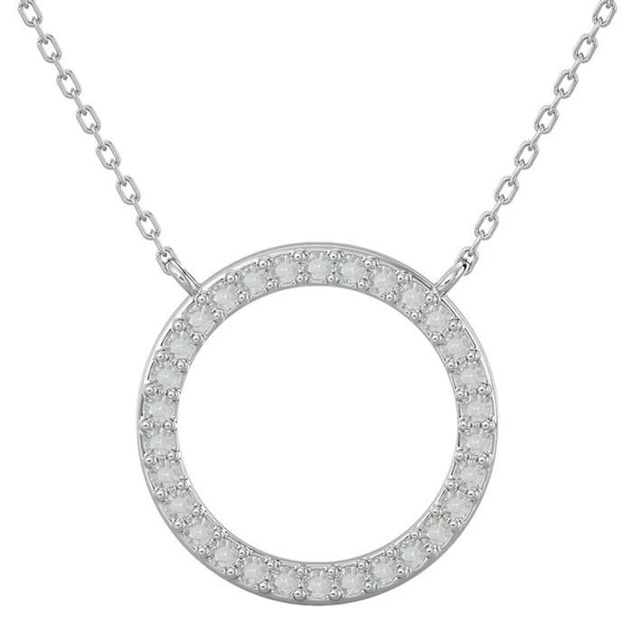 18-Inch 1/4-Carat Diamond Circle Necklace