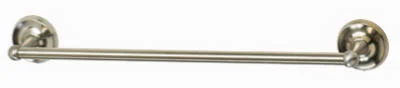 18-inch Rounded Towel Bar In Brushed Nickel Finish
