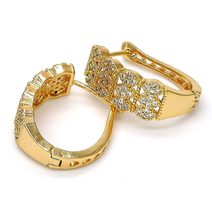 18K Gold-Filled CZ 20mm Hoop Earrings