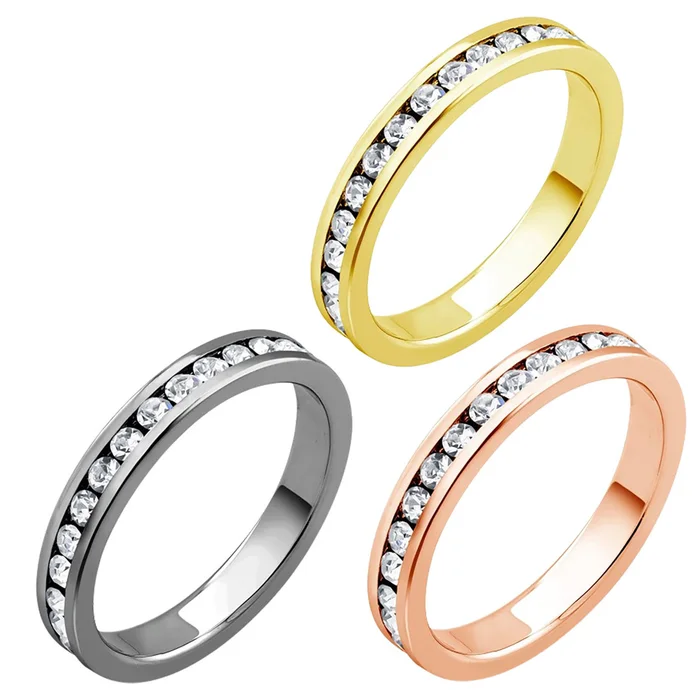 18K Gold-Plated Eternity Band Ring