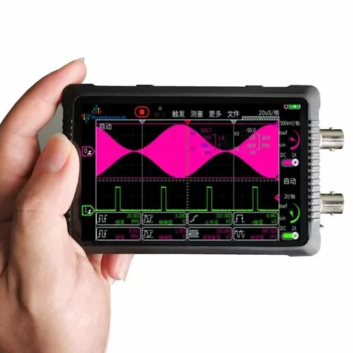1GSa/s samplerate 150M Bandwidth / 16Mpts Depth FPGA+DRAM High Waveform Refresh Rate FFT Spectrum Analysis+Protocol Decoders Portable Handheld oscilloscopes
