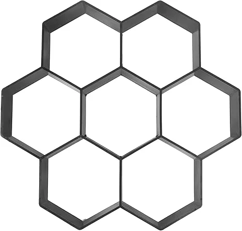 1PC Concrete Forms Molds Stepping Stone Paver Hexagon Maker Molding Reusable 29x28x4.5cm IC288Y9154816Y0F 0