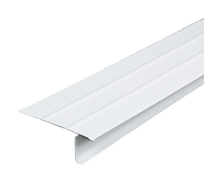 2.43 In. W X 10 Ft. L Aluminum Overhanging Roof Drip Edge White