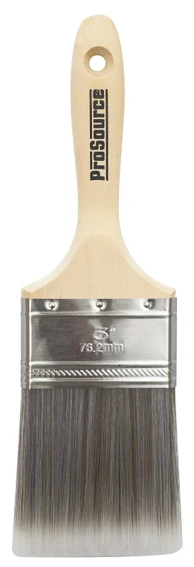 2.5 Inch Flat Solid Round Polyester Brush For Interior And Exterior Painting