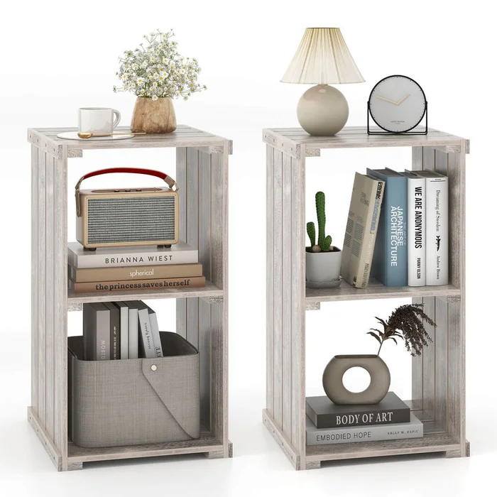 2-Cube Storage Shelf Organizer