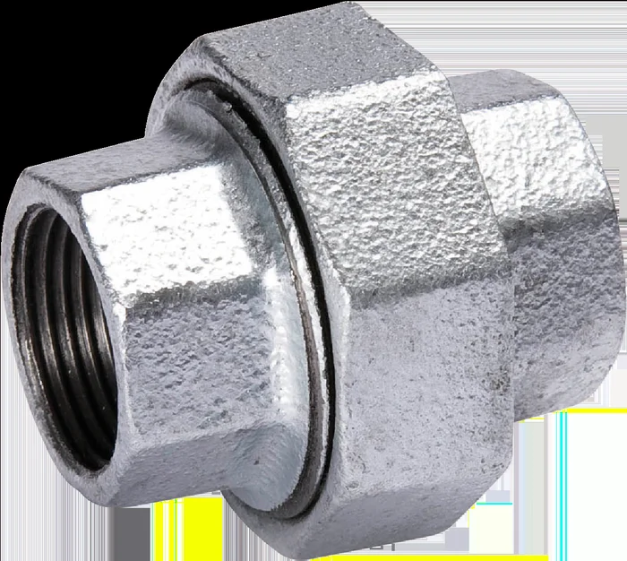2 In. X 2 In. Fpt Malleable Iron Galvanized Union Fitting