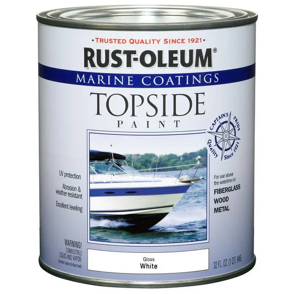 2-Pack 1 Quart Marine Coatings Gloss White Topside Paint