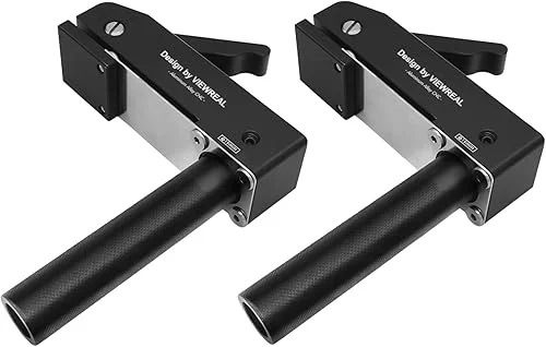 2 Pack 3/4 Inch (19mm) MFT Bench Dog Clamps, Aluminum Alloy Hold Down Clamps for Woodworking with Quick Release, Adjustable Benchtop Clamps for Secure Workholding and Versatile Use