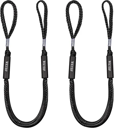 2 Pack Bungee Dock Line Mooring Rope for Boat Lines