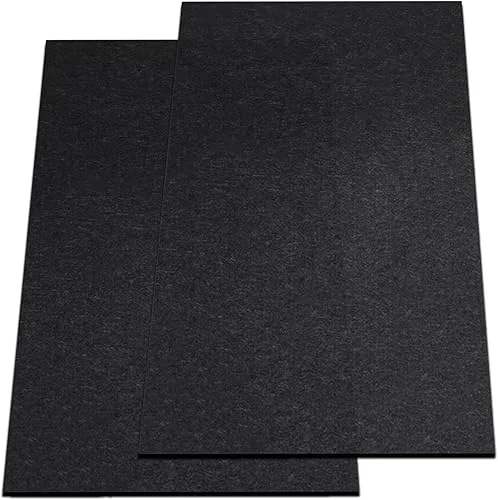 2 Pack Garage Floor Mat, 60 x 36 Inch Oil Spill Mat for Under Car Driveway Mats with Waterproof Backing, Black Reusable Rubber Mat Garage Mat for Protecting Surfaces