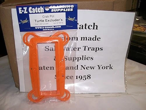2-Pack Plastic Crab Pot Turtle Excluders Size 1-3/4′ x 4-3/4′ Floating