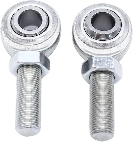 2 PCS/SET SHLPDFM Rod Ends Carbon Steel CMR8 1/2-20 RH Thread Pitch,1/2 inch Hole Male Rh Rod End Heim Joints