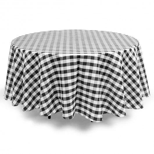 2 Pcs Stain Resistant and Wrinkle Resistant Table Cloth-Black